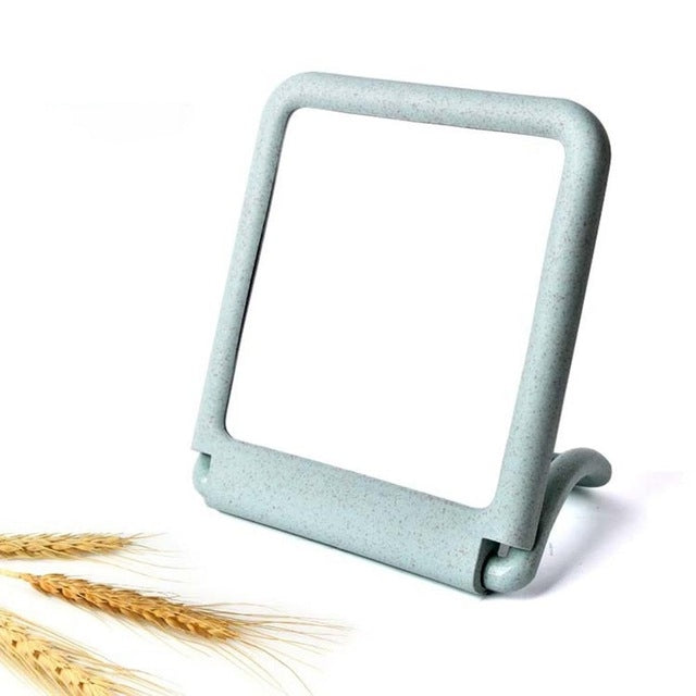 2 PCS Folding Mirror Portable Makeup Vanity Mirror Table Mirrors