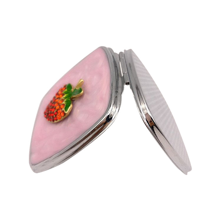 Square Thin Cosmetic Mirror Metal Portable Small Mirror Flip Cosmetic Mirror