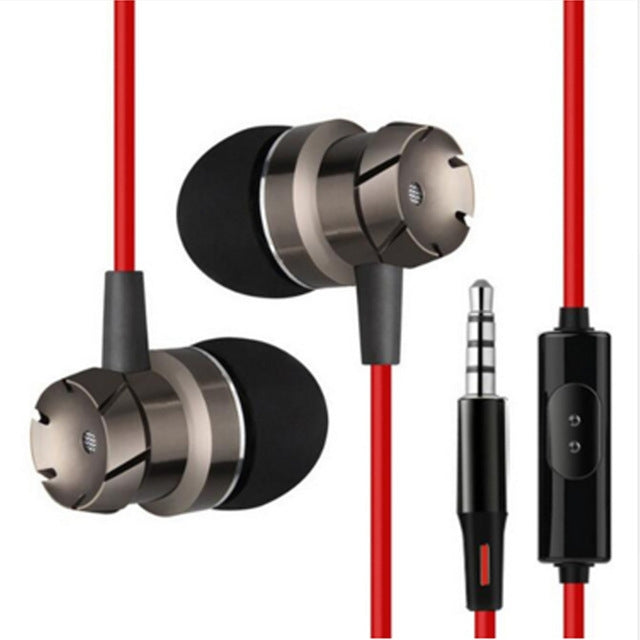 3.5mm Wired Headphones Handsfree Headset In Ear Earphone Earbuds with Mic for Xiaomi Phone MP3 Player Laptop