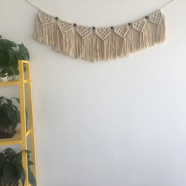 Vintage Handmade Lace Fringe Wall Hanging Home Decoration, Size:89x18CM
