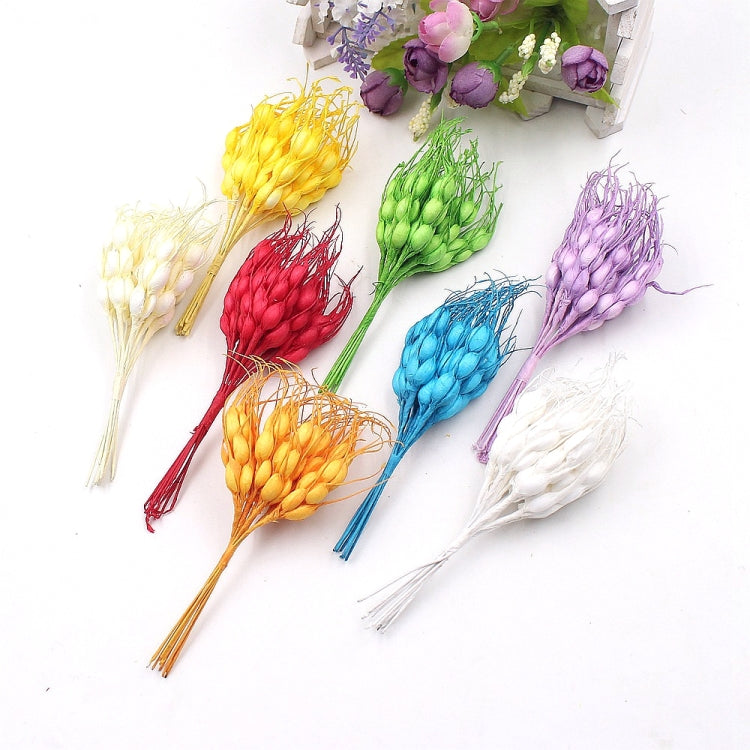 5 PCS Artificial Flower Mini Foam Autumn Wheat  Bouquet for Wedding Decoration Wreath Fake Flowers