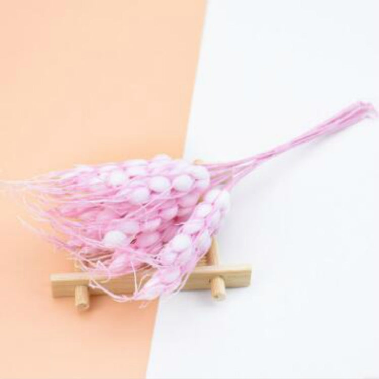 5 PCS Artificial Flower Mini Foam Autumn Wheat  Bouquet for Wedding Decoration Wreath Fake Flowers