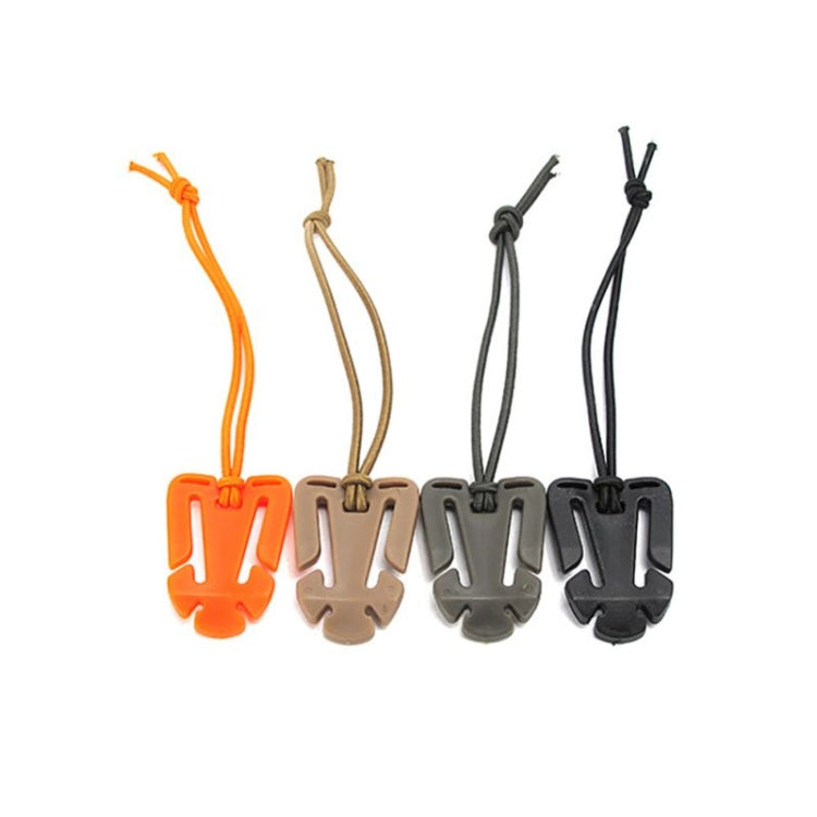10 PCS Elastic Rope Hang Buckle Triangle Buckle Webbing Fixing Buckle