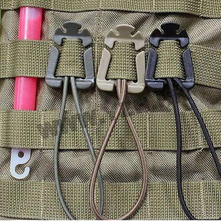 10 PCS Elastic Rope Hang Buckle Triangle Buckle Webbing Fixing Buckle