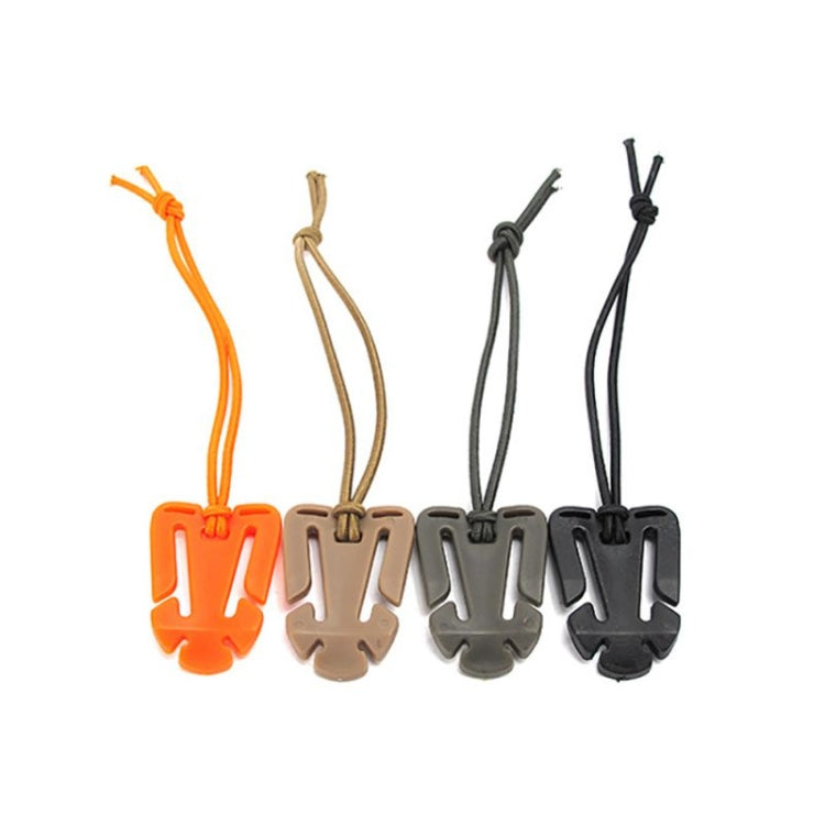 10 PCS Elastic Rope Hang Buckle Triangle Buckle Webbing Fixing Buckle