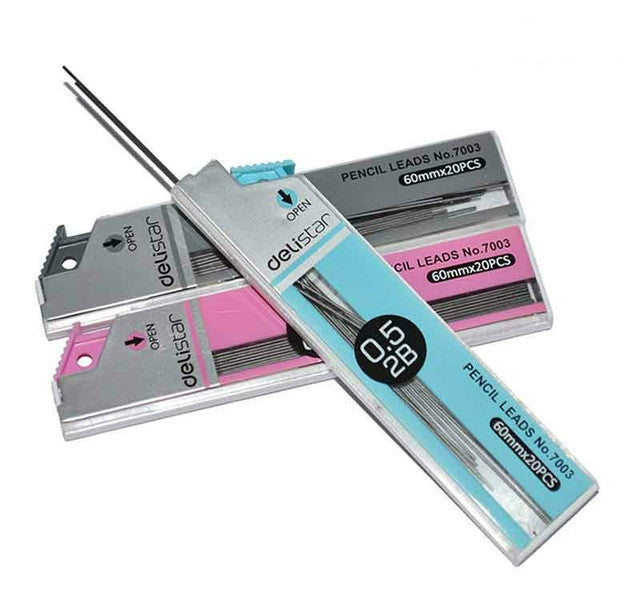 3 PCS 2B Pencil Lead Refill Automatic Pencil Rod Refills Stationery for Office School, Random Color Delivery