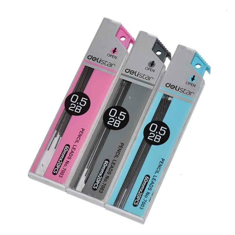 3 PCS 2B Pencil Lead Refill Automatic Pencil Rod Refills Stationery for Office School, Random Color Delivery