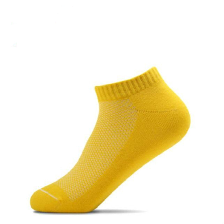 Men Cotton  Casual Mesh Summer Breathable Short Socks