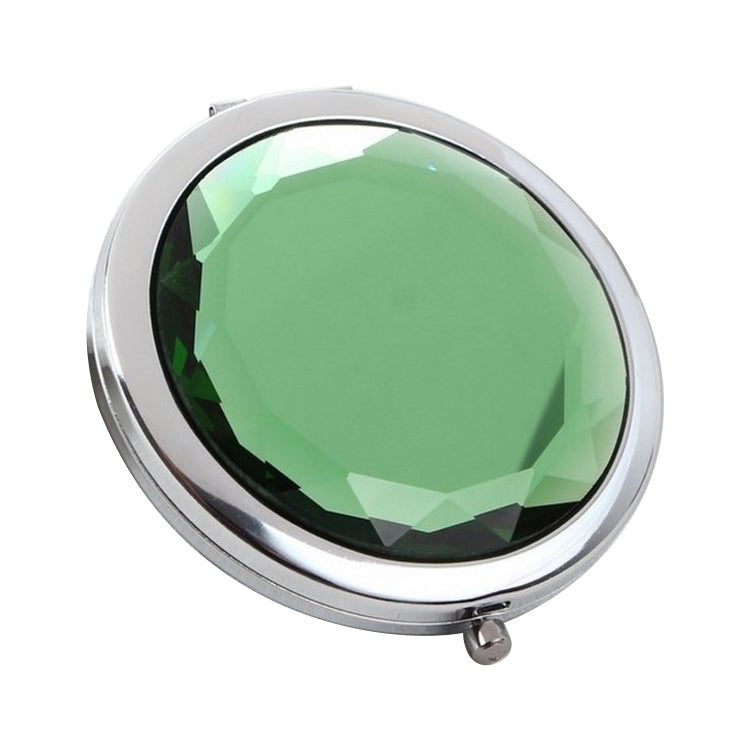 Metal Crystal Makeup Mirror Folding Double Mirror