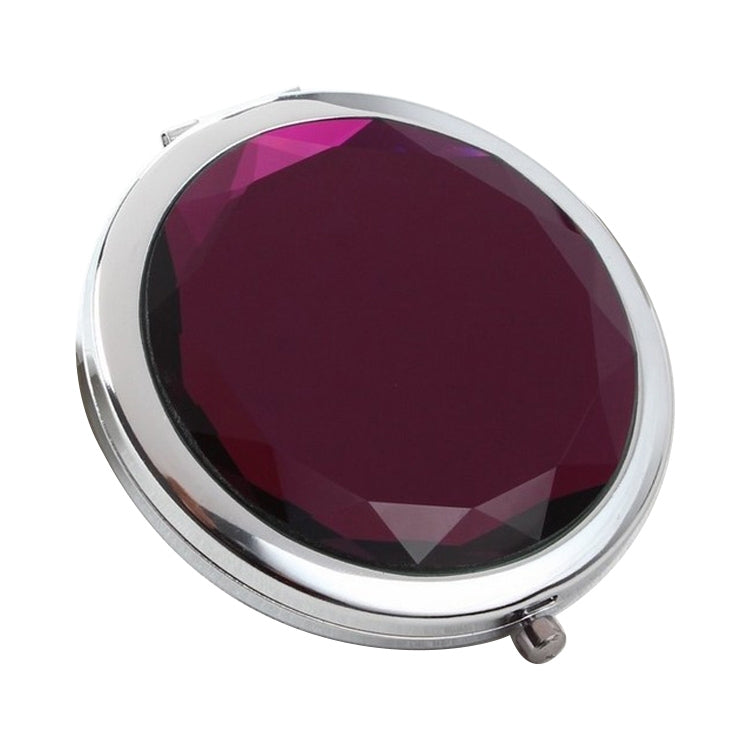 Metal Crystal Makeup Mirror Folding Double Mirror