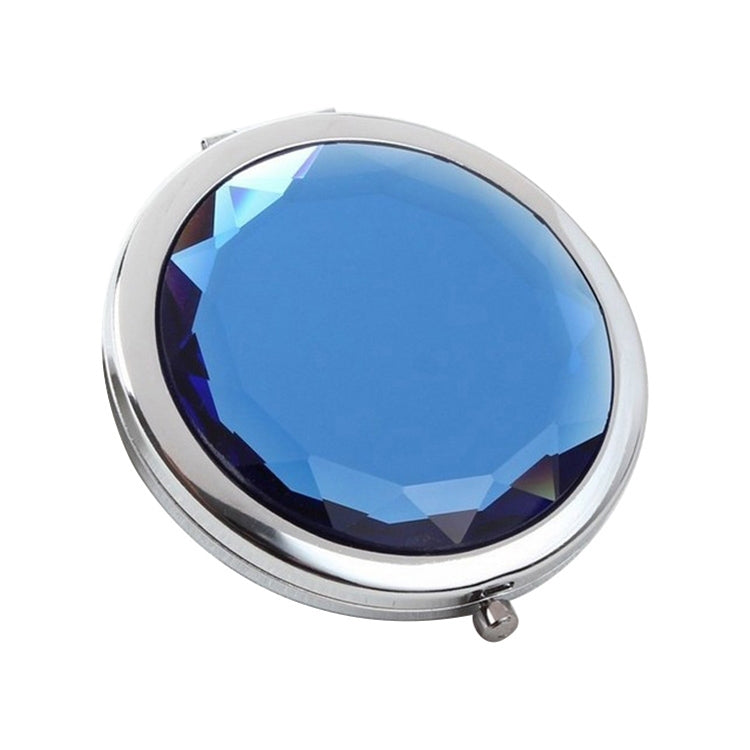 Metal Crystal Makeup Mirror Folding Double Mirror