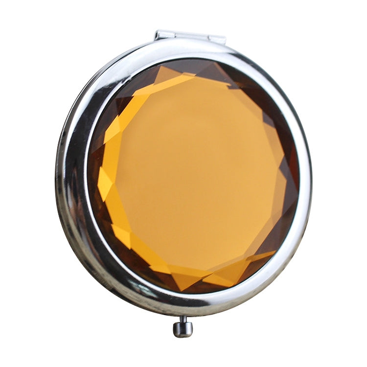 Metal Crystal Makeup Mirror Folding Double Mirror