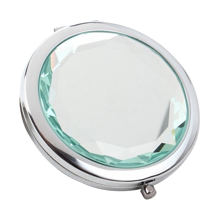 Metal Crystal Makeup Mirror Folding Double Mirror