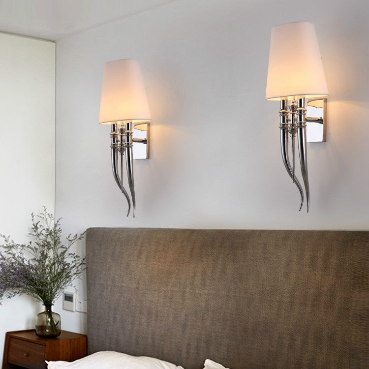 Modern Simple Iron Claw Horn Wall Lamp Bedroom Bedside Wall Lamp without Light Source