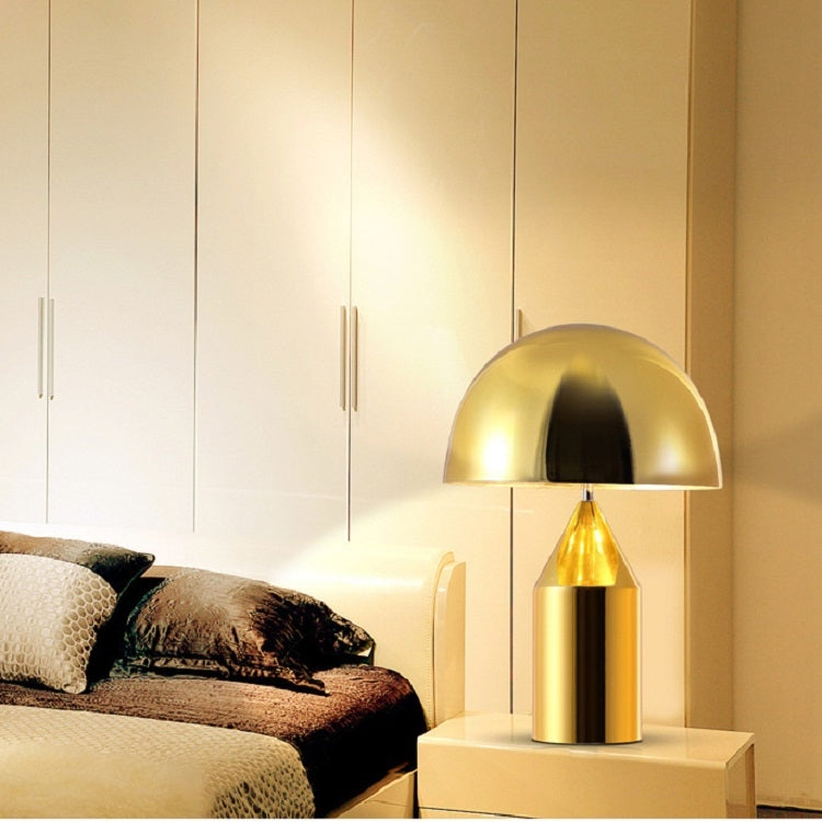 220V E14 LED Metal Mushroom Table Lamp Bedroom Decorative Table Lamp, Size:S
