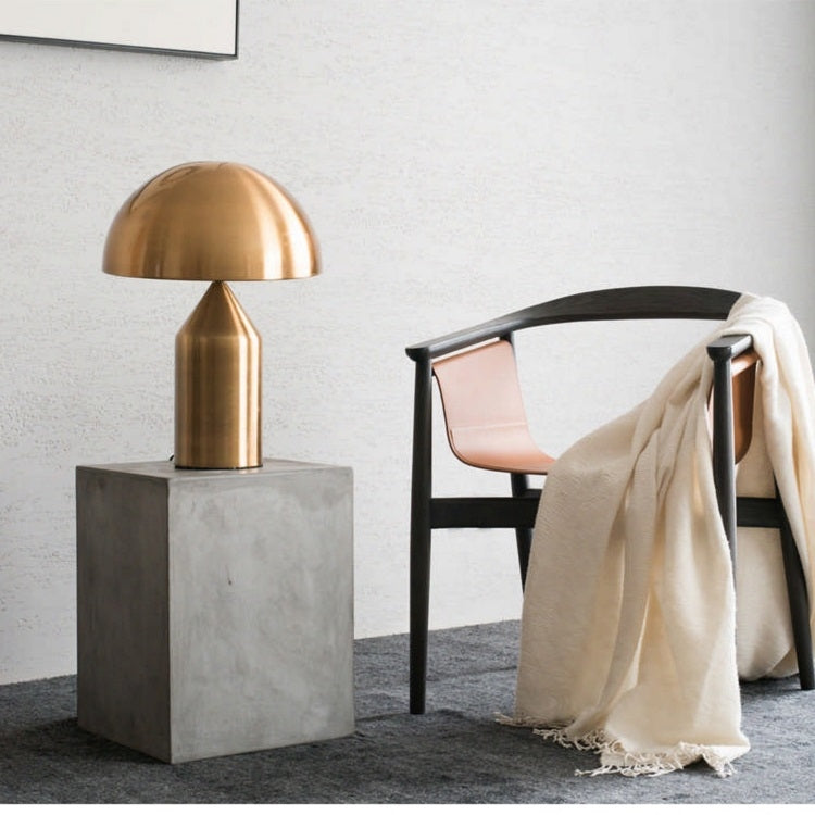 220V E14 LED Metal Mushroom Table Lamp Bedroom Decorative Table Lamp, Size:L