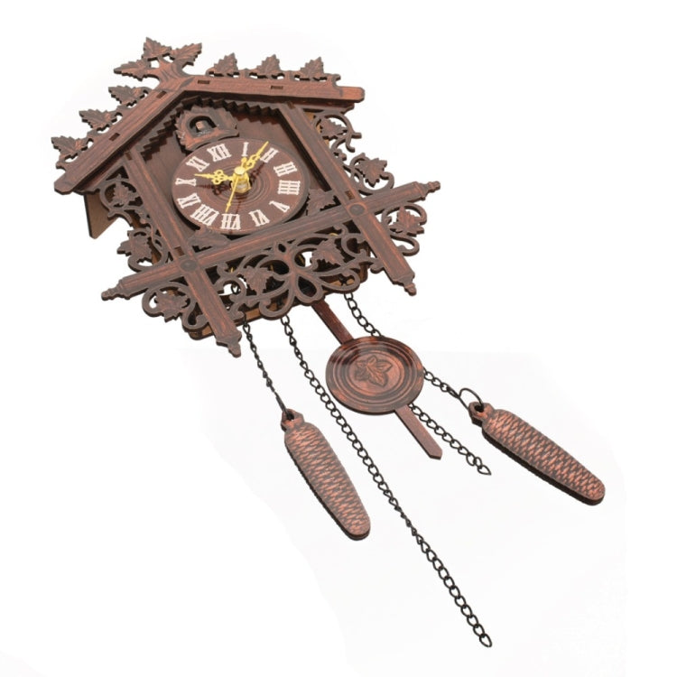 Hanging Handcraft Wooden Clock House Style Cuckoo Wall Clock