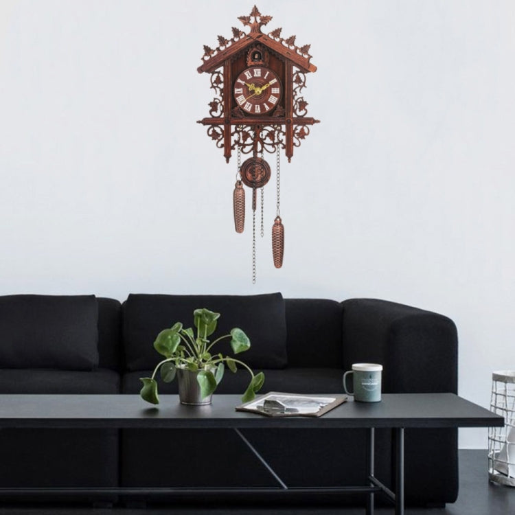 Hanging Handcraft Wooden Clock House Style Cuckoo Wall Clock