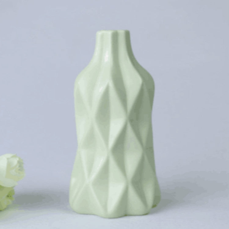 Creative Irregular Ceramic Vases Home Decor Small Flower Vase for Living Room Tabletop Ornaments Crafts, Size:Small