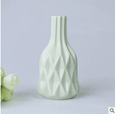 Creative Irregular Ceramic Vases Home Decor Small Flower Vase for Living Room Tabletop Ornaments Crafts, Size:Small
