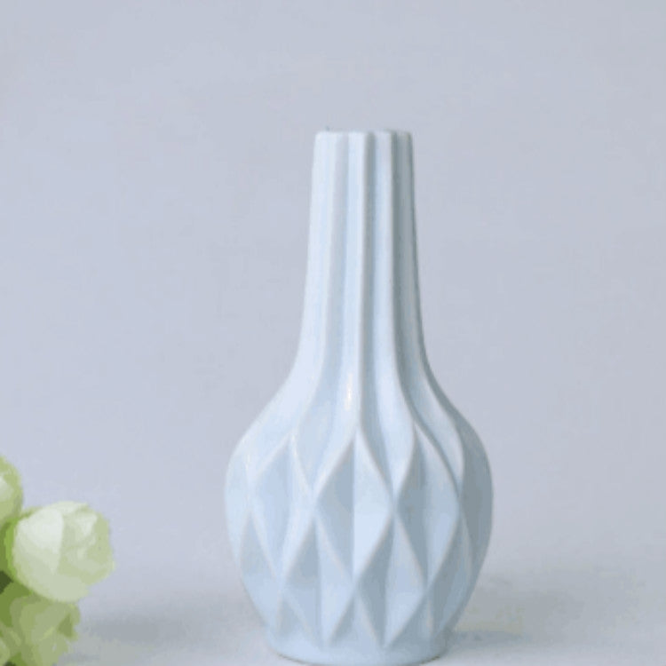 Creative Irregular Ceramic Vases Home Decor Small Flower Vase for Living Room Tabletop Ornaments Crafts, Size:Large
