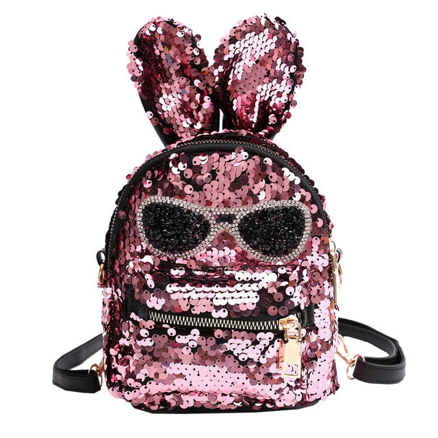 Sequins Shoulder Bag Student Children School Bag