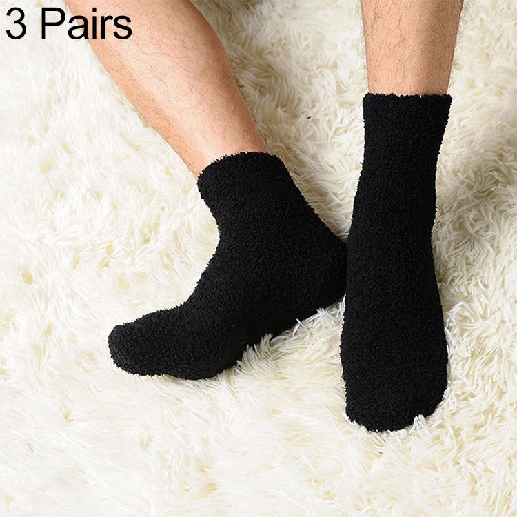 3 Pairs Winter Warm Comfortable Cashmere Socks for Men and Women