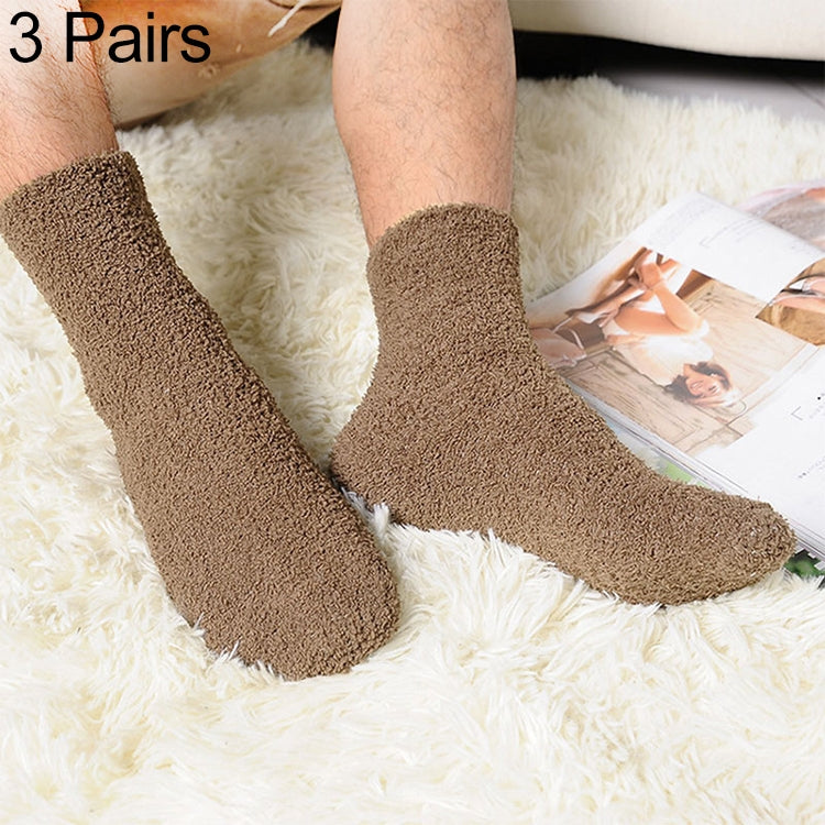 3 Pairs Winter Warm Comfortable Cashmere Socks for Men and Women