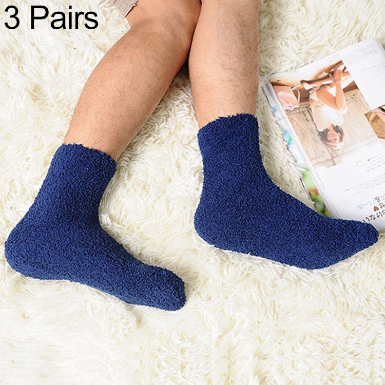 3 Pairs Winter Warm Comfortable Cashmere Socks for Men and Women