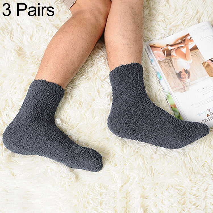 3 Pairs Winter Warm Comfortable Cashmere Socks for Men and Women