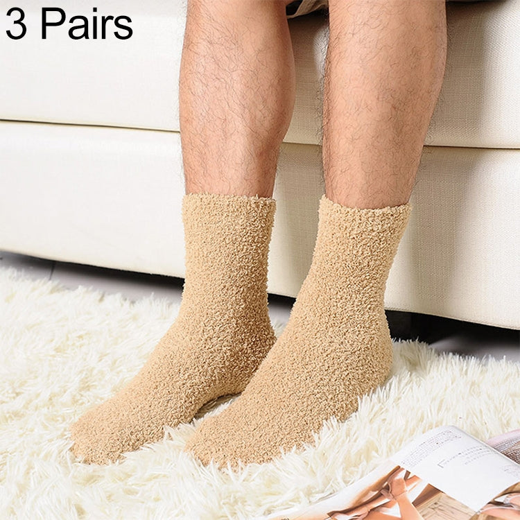 3 Pairs Winter Warm Comfortable Cashmere Socks for Men and Women