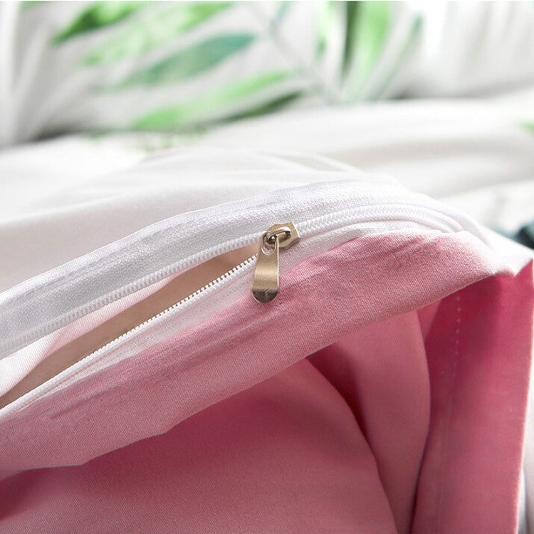 Home Simple and Comfortable Polyester Textile Jungle Leaf Print Pattern Bedding Set, Quilt Size: 180 x 220mm