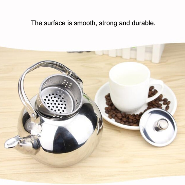 Thick Stainless Steel Teapot Tea Set Coffee Pot, style:silver ultra thick 14cm