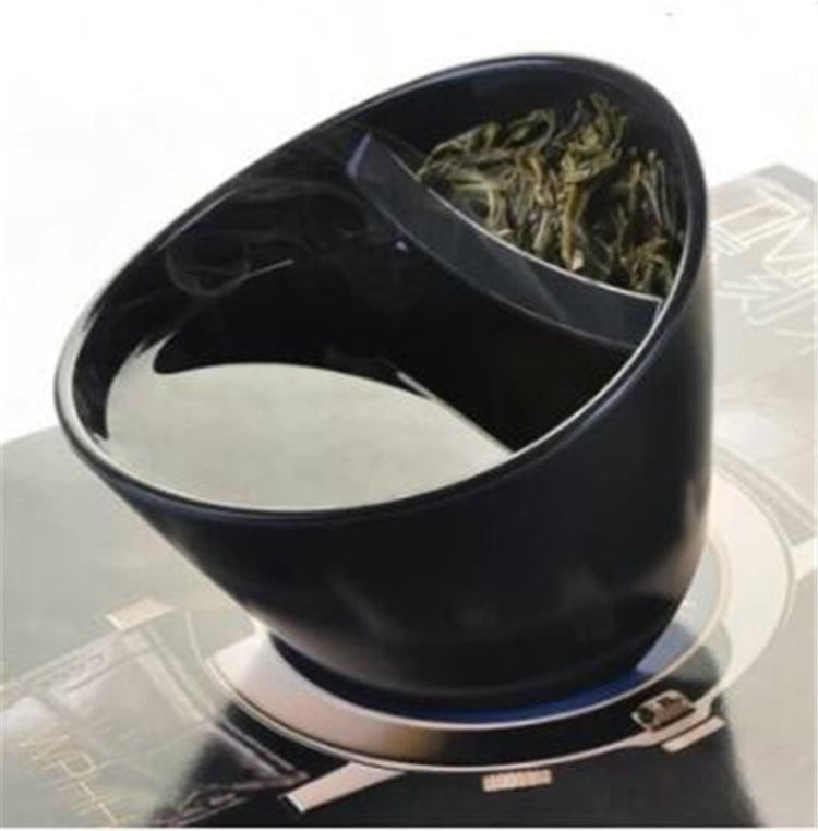 300ml Creative Filter Plastic Tilt Tea Cup Tipping Teacup Personalized Smart Tilt Cup