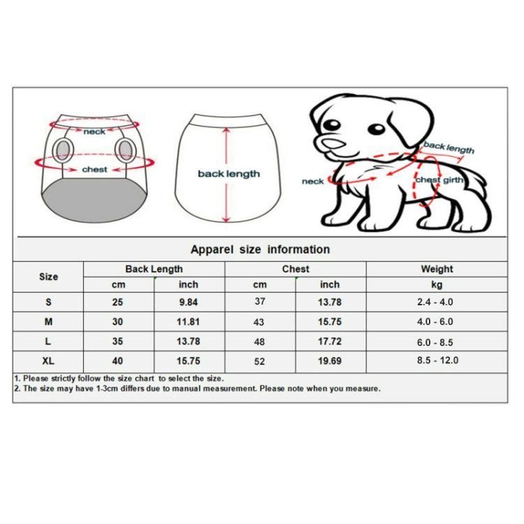 Christmas Pet Clothes Personality Dress Up Pet Clothing, Size:S