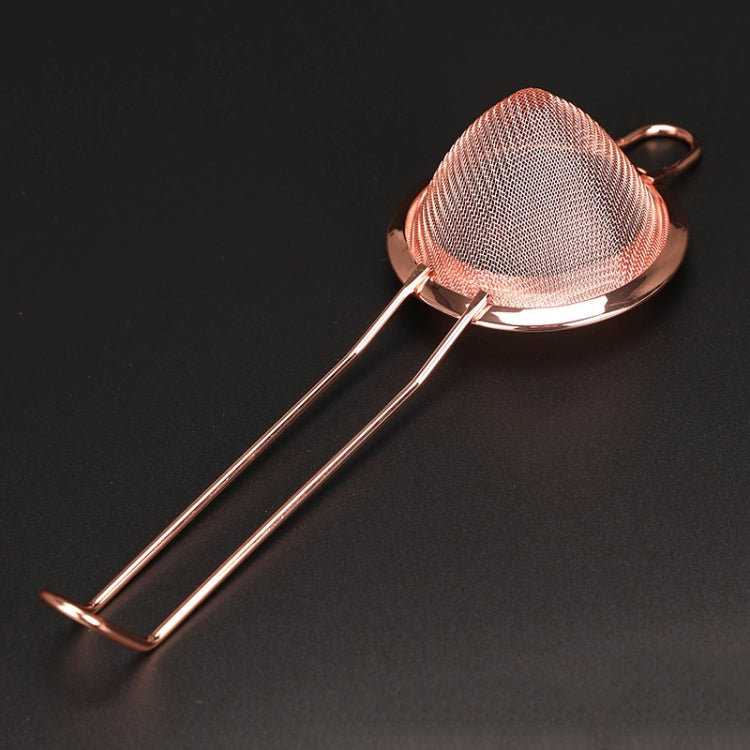 2 PCS Stainless Steel Filter Sieve Soy Milk Juice Filter Spoon Kitchen Utensils Copper Plating