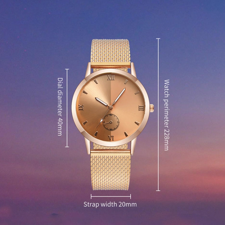 W0317 2 PCS Plastic Calibration Small Circle Men Leisure Quartz Watch