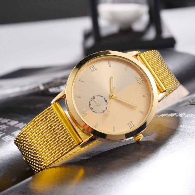 W0317 2 PCS Plastic Calibration Small Circle Men Leisure Quartz Watch