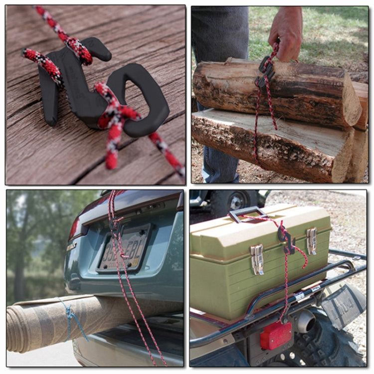 2 PCS 9-shaped Baggage Hook Bundled Hang Buckle Hook Rope Buckle Canopy Tent Wind Rope Buckle Random Color Delivery