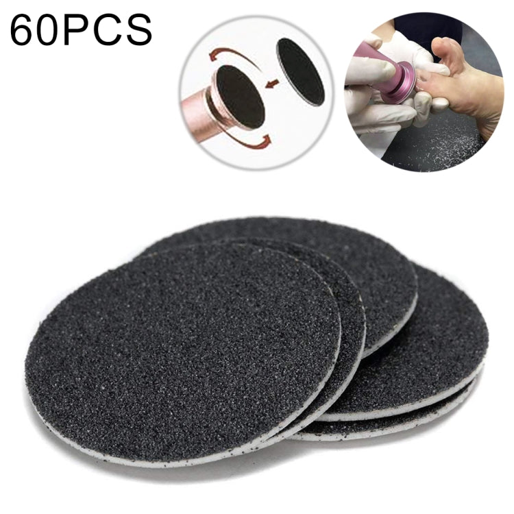 60 PCS Replacement Sandpaper Disk for Electric Foot Polisher, Specification:180 Mesh(Extra Fine Sand)