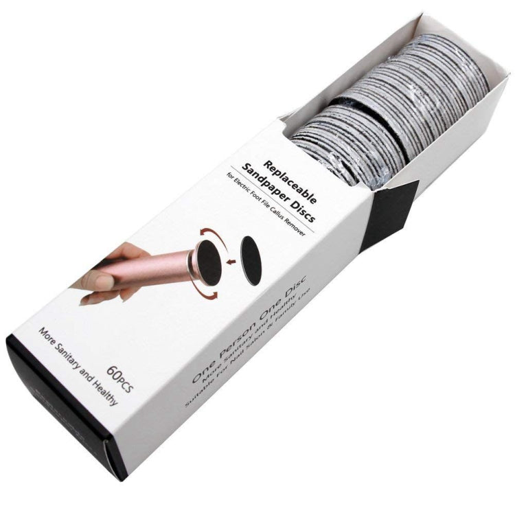 60 PCS Replacement Sandpaper Disk for Electric Foot Polisher, Specification:180 Mesh(Extra Fine Sand)