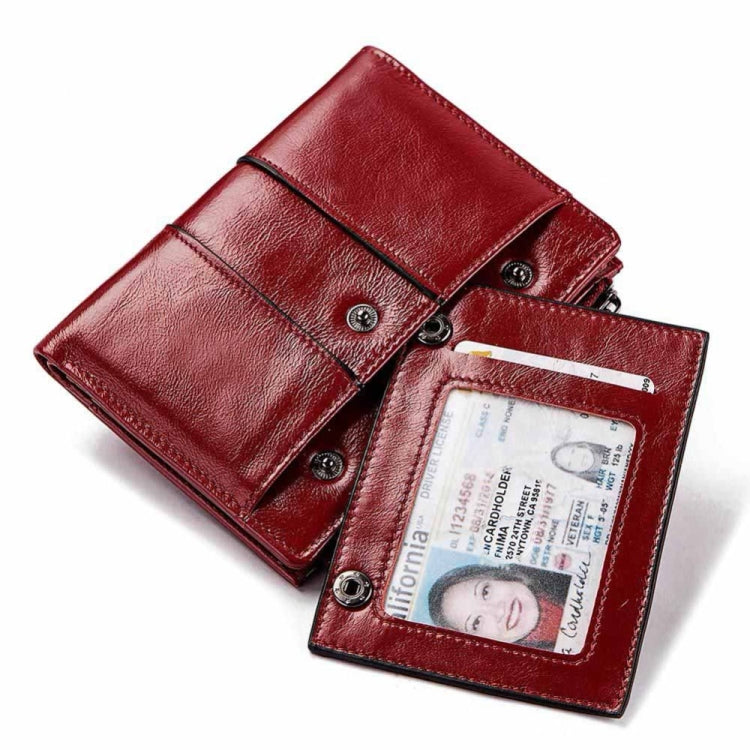 Genuine Leather Female Coin Small Wallet Zipper Money Bag Mini Card Holder