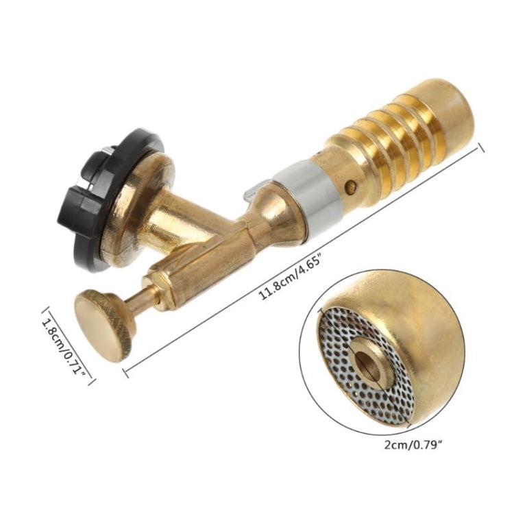 High Temperature Brass Gas Turbo Torch Aluminum Brazing Propane Weld Plumbing Fire Gun