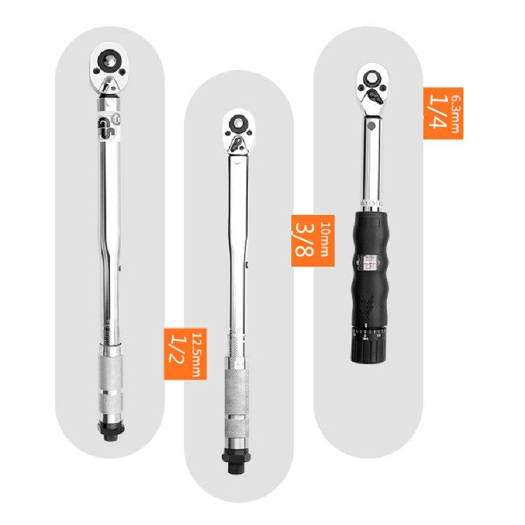 Preset Torque Screwdriver Wrench Adjustable High-precision Torque Meter, Specification:3/8 Inch 19-110 N.m