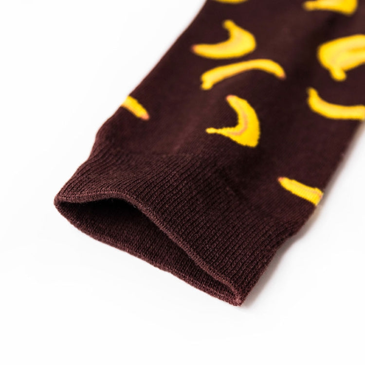 5 Pairs Long Tube Men European and American Style Printing Trend Cotton Socks, Size:One Size