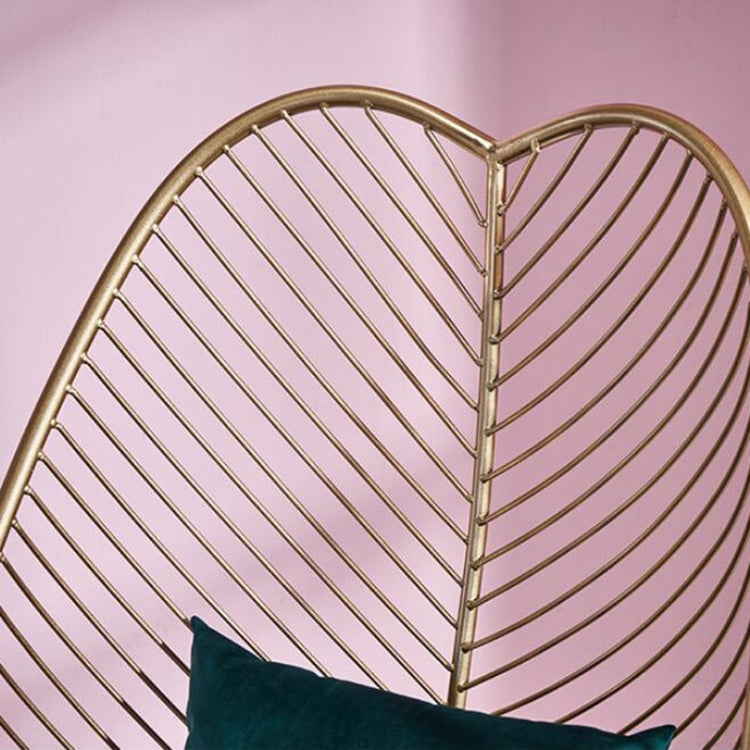 Creative European Minimalist Golden Hollow Leisure Chair