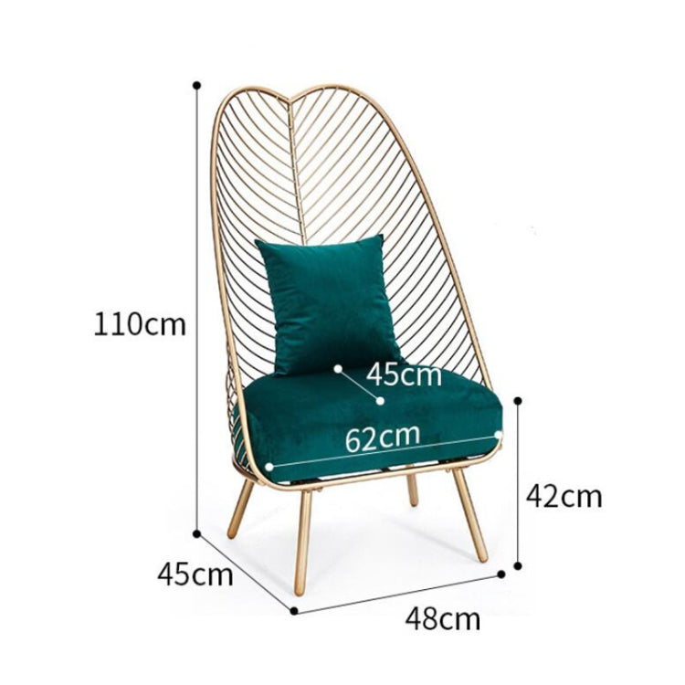 Creative European Minimalist Golden Hollow Leisure Chair