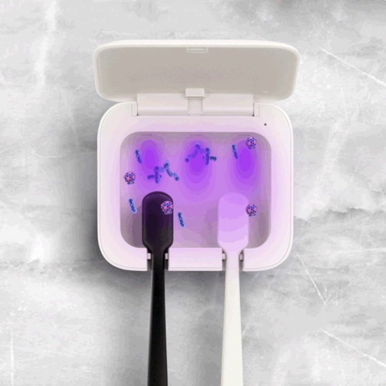 Two-in-one Ultraviolet Sterilizer for Household Electric Toothbrush Disinfection Rack, Style:Couple Models