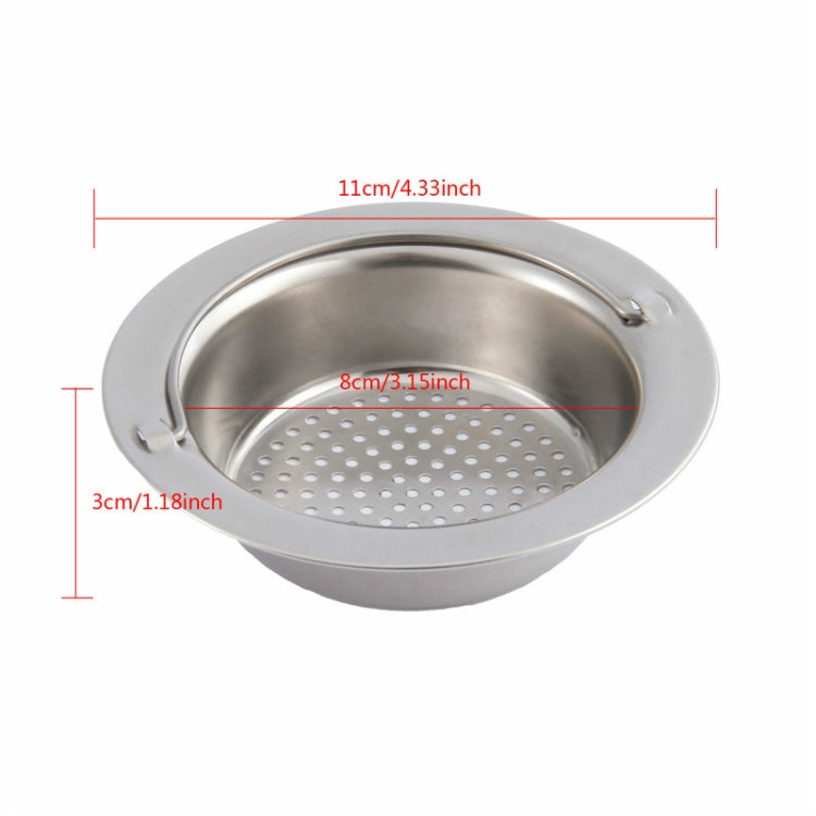 Hand-held Shower Drain Hole Filter Stainless Steel Kitchen Sink Strainer
