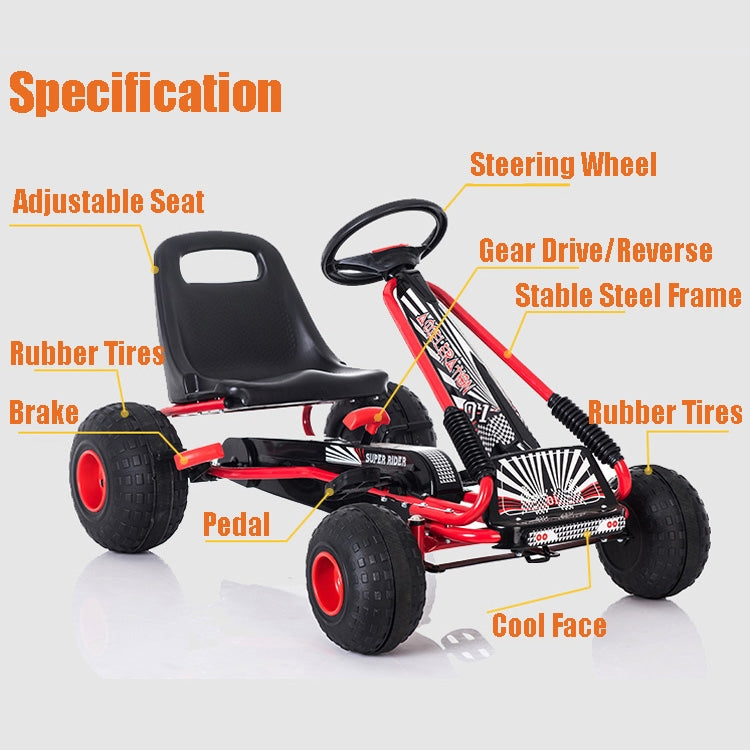 Outdoor Ctivities Entertainment Pedal Go Kart Child Riding Toy 4-wheel Bicycle